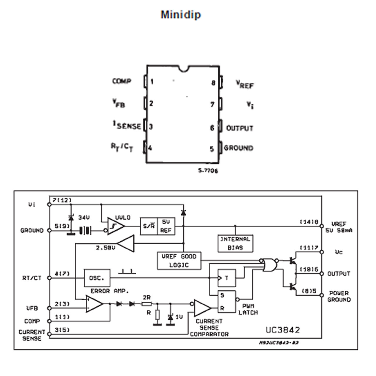 SMPS Controller DIP-8 آیسی PWM درایو و اسیلاتور